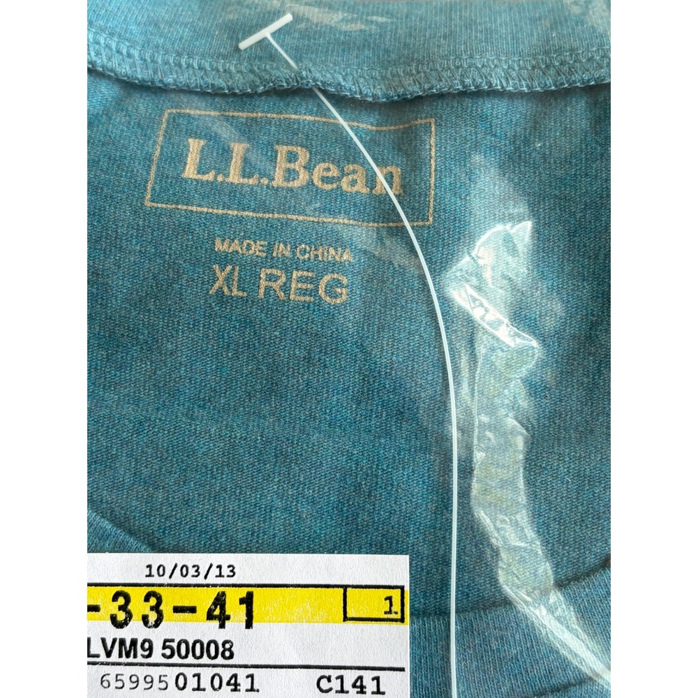 Lot of 4 LL Bean Womens XL Crewneck T-Shirts NIP Turquoise Cranberry Spruce Teal - Picture 8 of 9